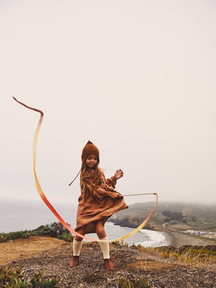 Sarah's Silks Sarah's Silks Silk Streamer Wand - BOHO RAINBOW