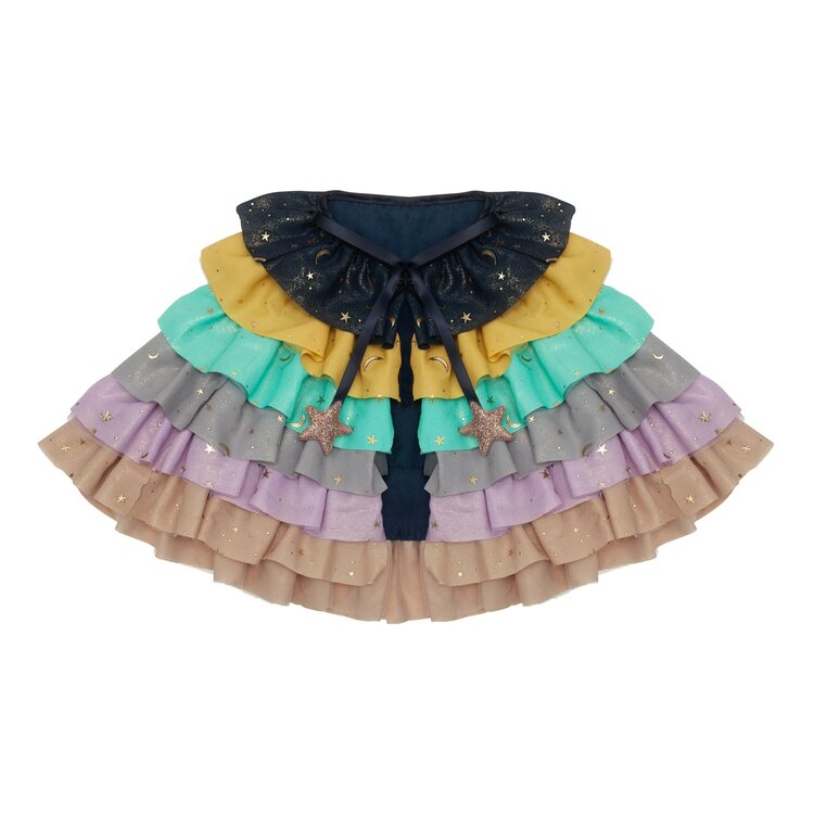 Mimi & Lula Mimi & Lula - Ruffle Cape - RAINBOW