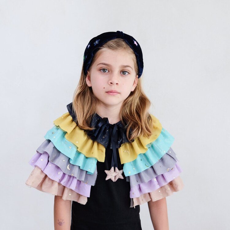 Mimi & Lula Mimi & Lula - Ruffle Cape - RAINBOW