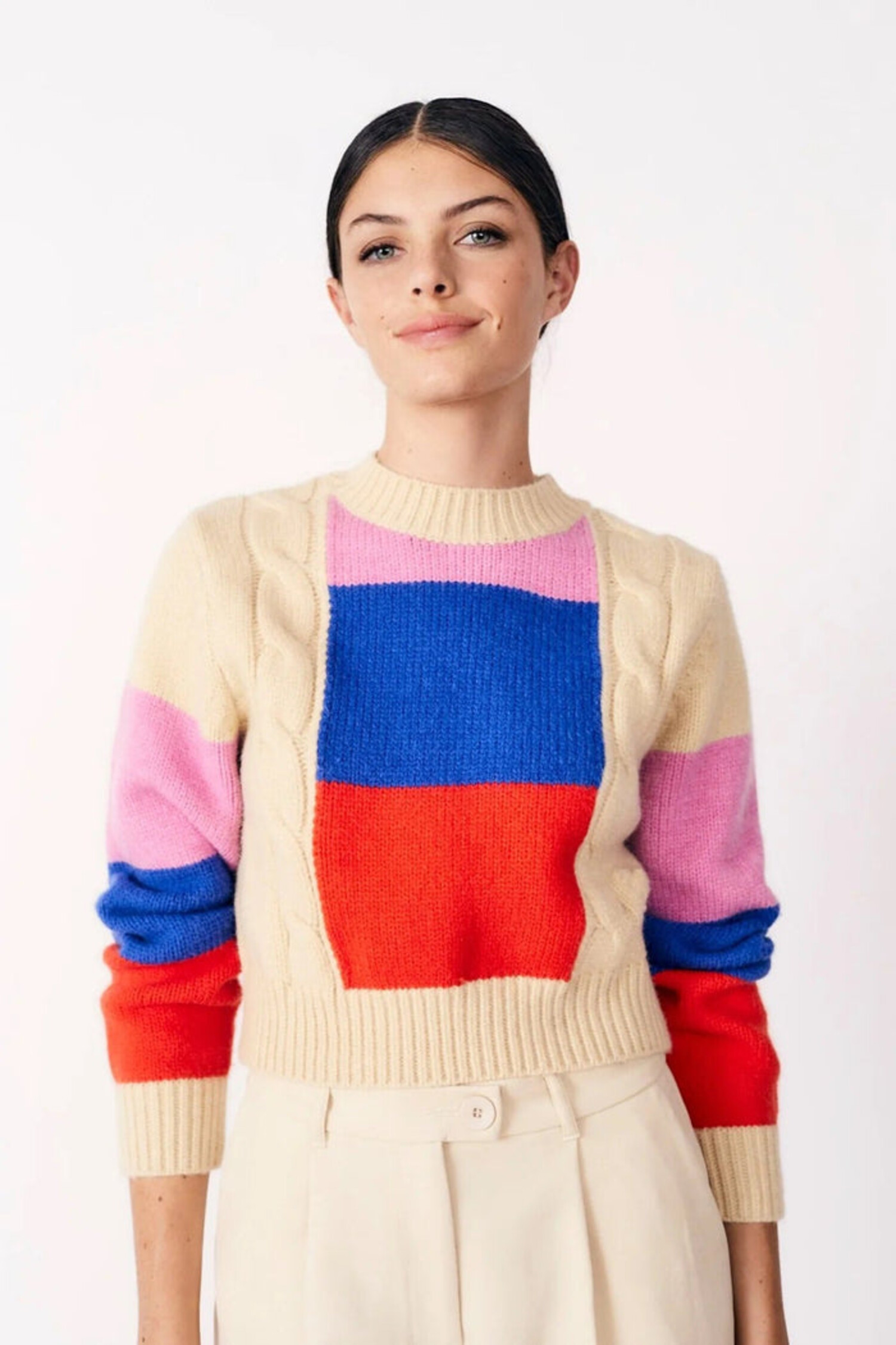 Womens on sale colorblock sweater