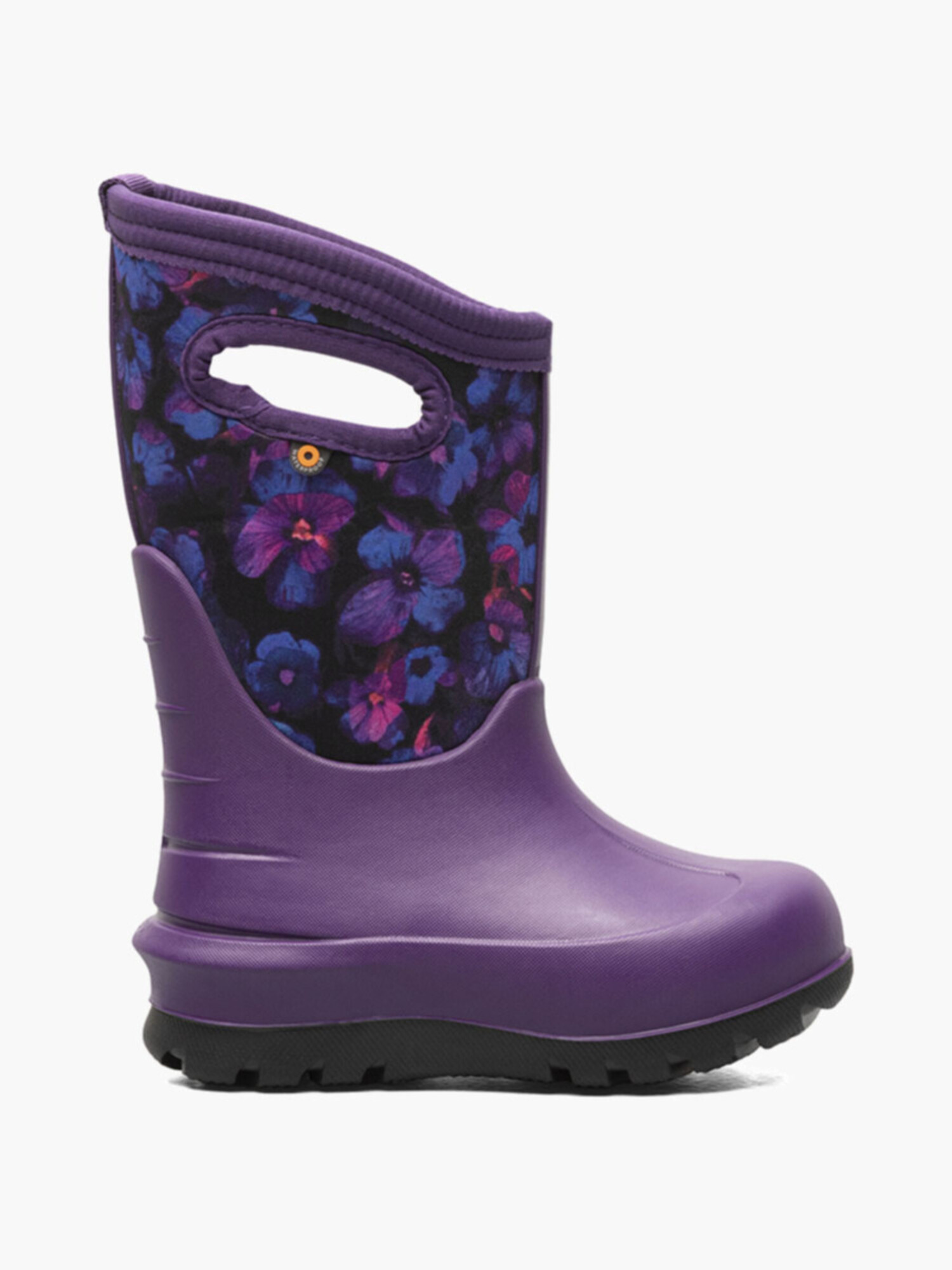 BOGS Kids Insulated Boots Petal PURPLE Yellow Turtle