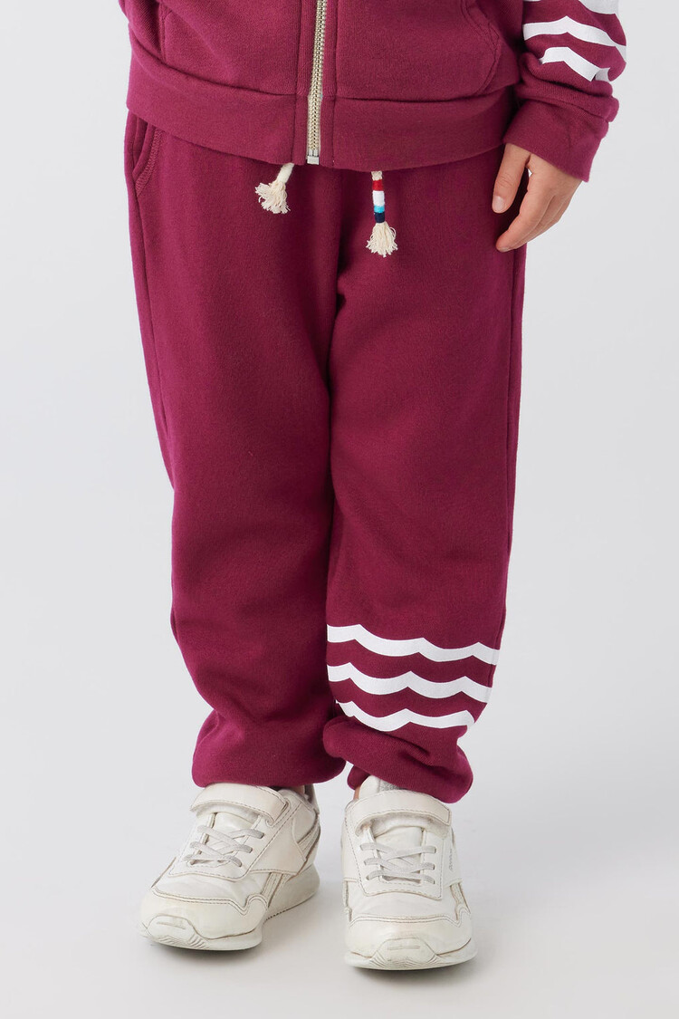 Sol Angeles Sol Angeles Kids Waves Jogger - CRANBERRY