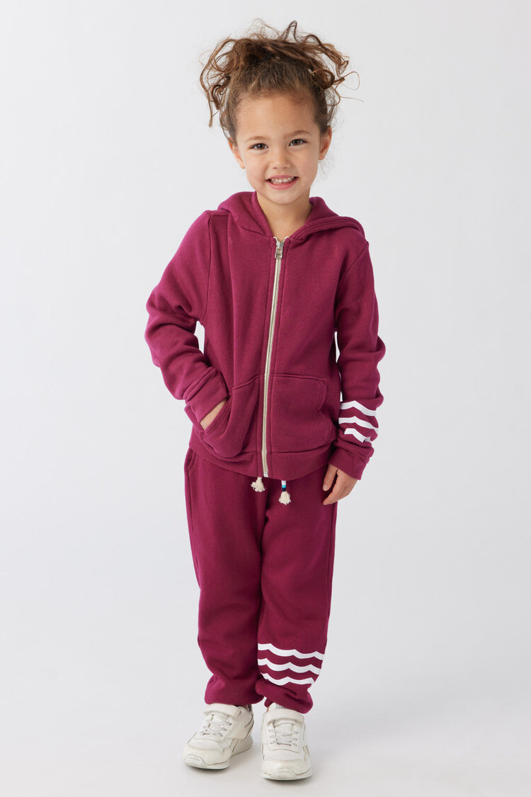 Sol Angeles Sol Angeles Kids Waves Jogger - CRANBERRY