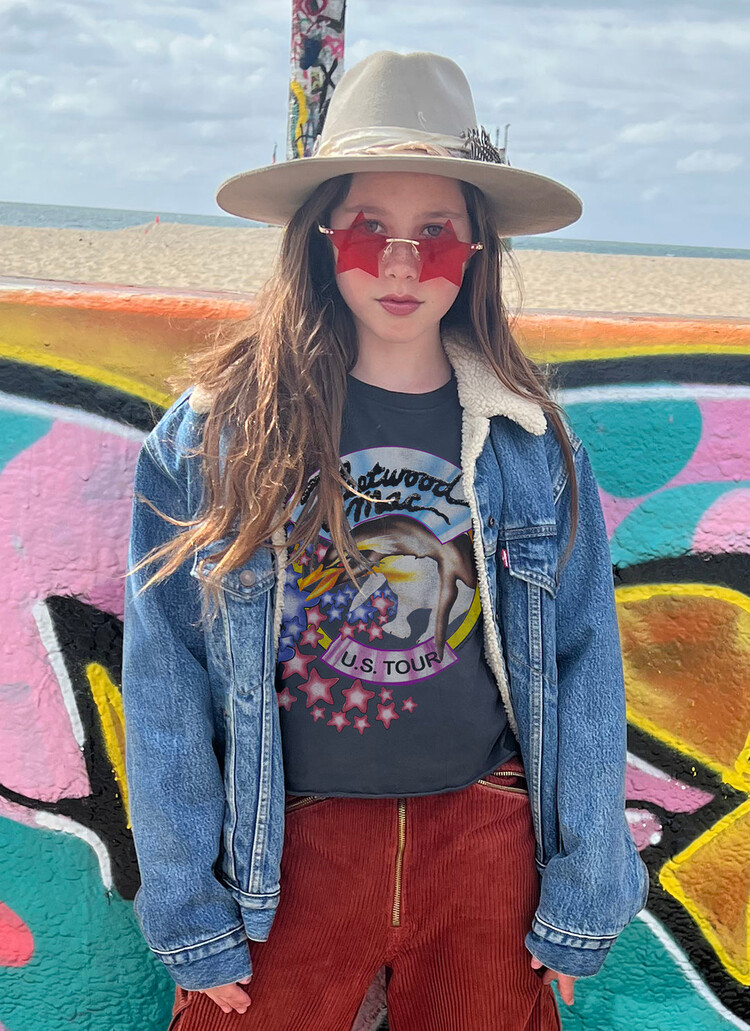 Rowdy Sprout Rowdy Sprout Kids Fleetwood Mac Organic Tee - BLK