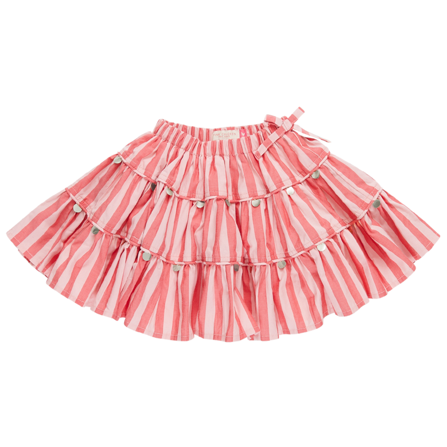 Pink Chicken Kids Allie Skirt CANDY CANE LANE Yellow Turtle