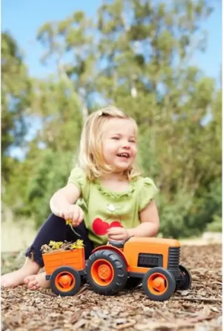 Green Toys Green Toys Tractor Vehicle - ORANGE