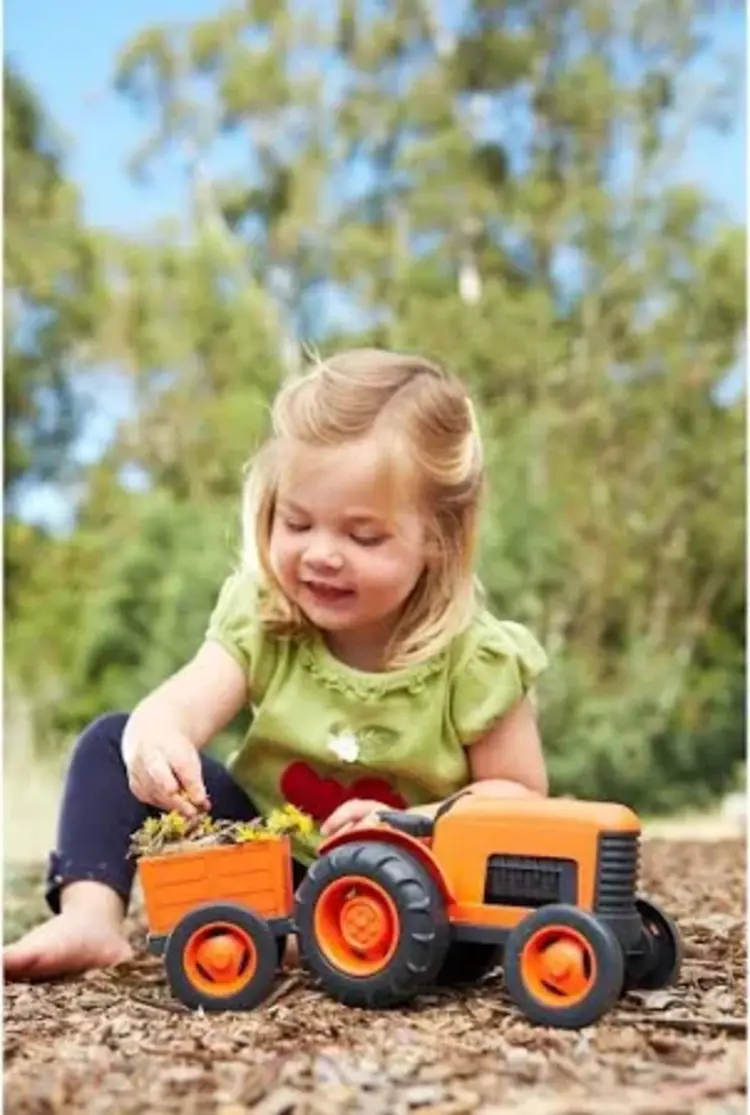 Green Toys Green Toys Tractor Vehicle - ORANGE