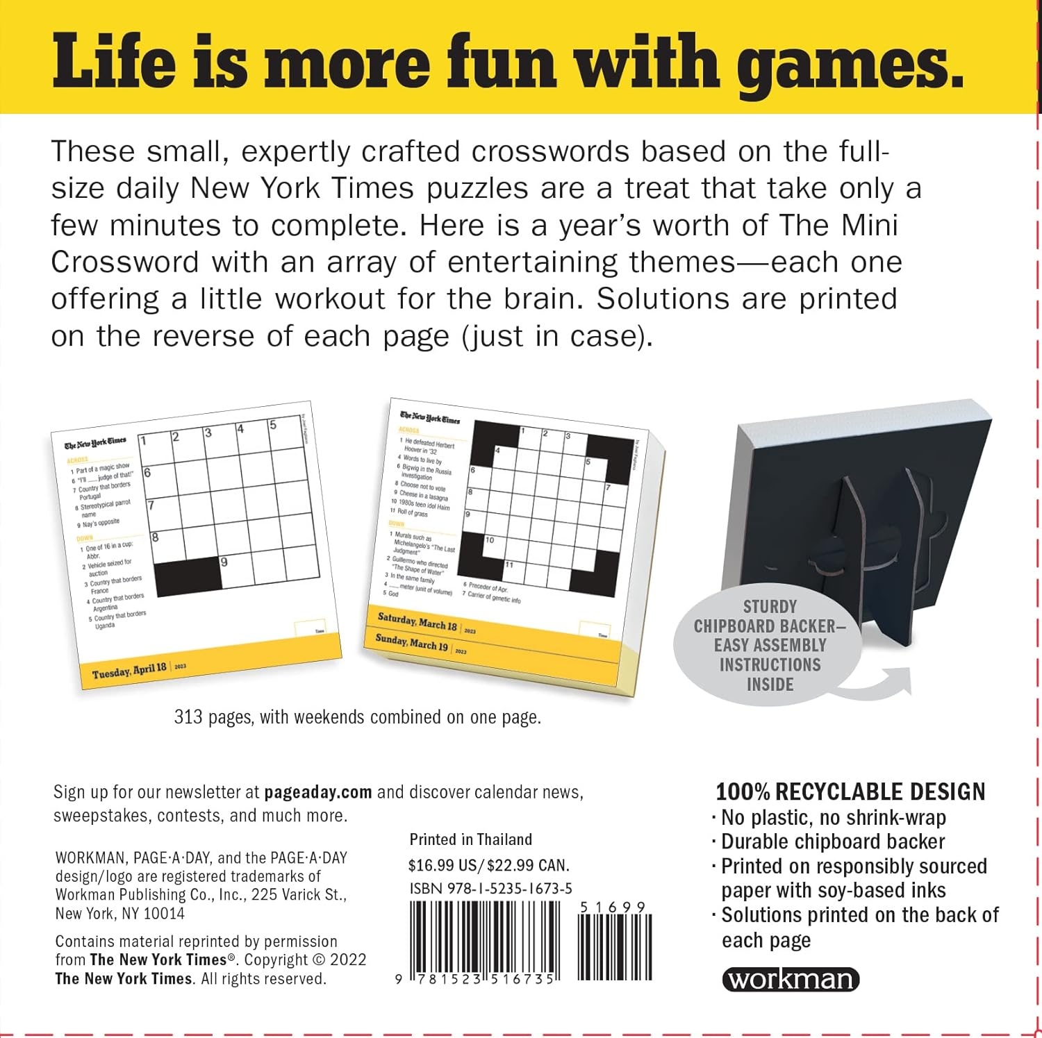 The New York Times Mini Crossword Page-A-Day Calendar 2024: For Crossword Beginners and Puzzle Pros [Book]