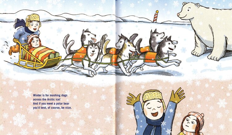 Winter is For Snow Boardbook