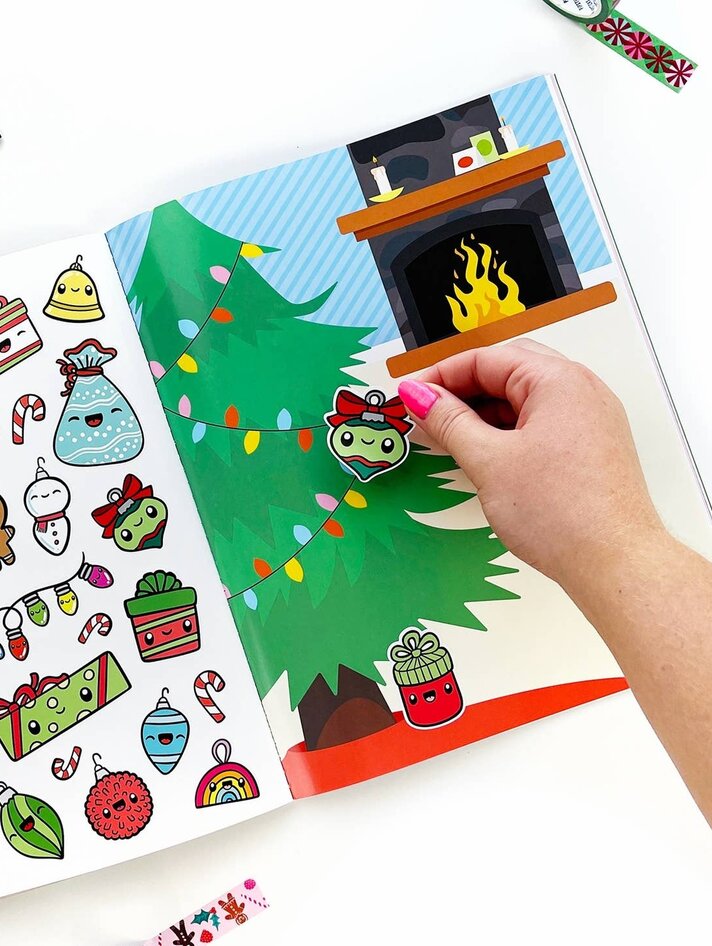 Draw-Along Rainbow Sticker Book