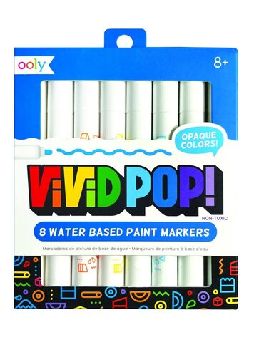 Ooly Ooly Vivid Pop Water Based Paint Markers (Set of 8)