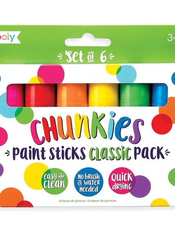 Ooly Ooly Chunkies Paint Sticks (Set of 6)