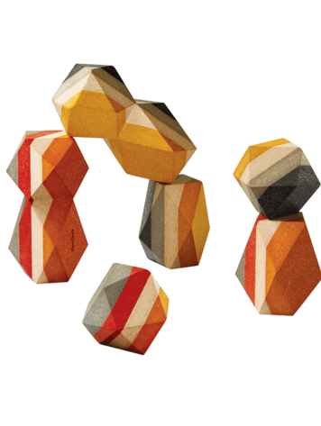 Plan Toys Plan Toys Geo Stacking Rocks