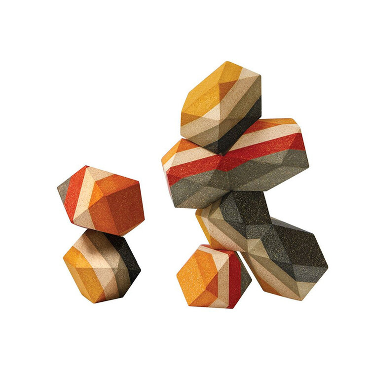 Plan Toys Plan Toys Geo Stacking Rocks
