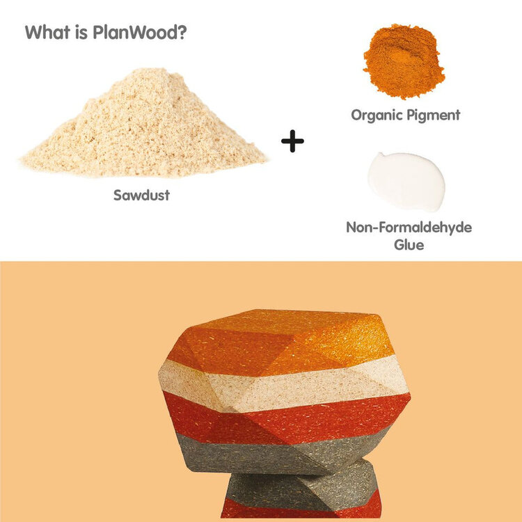 Plan Toys Plan Toys Geo Stacking Rocks