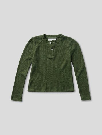 Sol Angeles Sol Angeles Kids Thermal Henley - CYPRESS