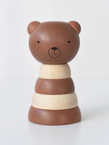 Wee Gallery Wood Stacker - BEAR