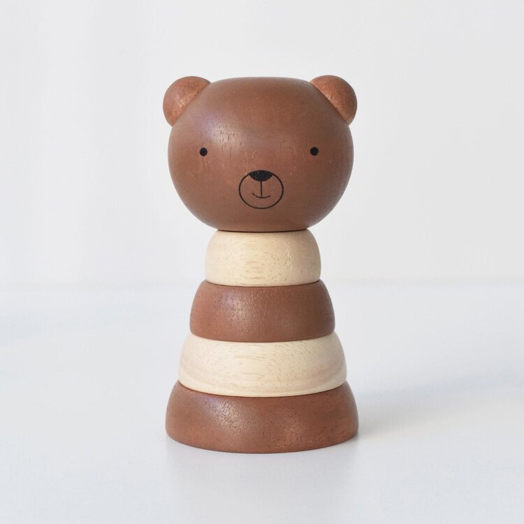 Wee Gallery Wood Stacker - BEAR