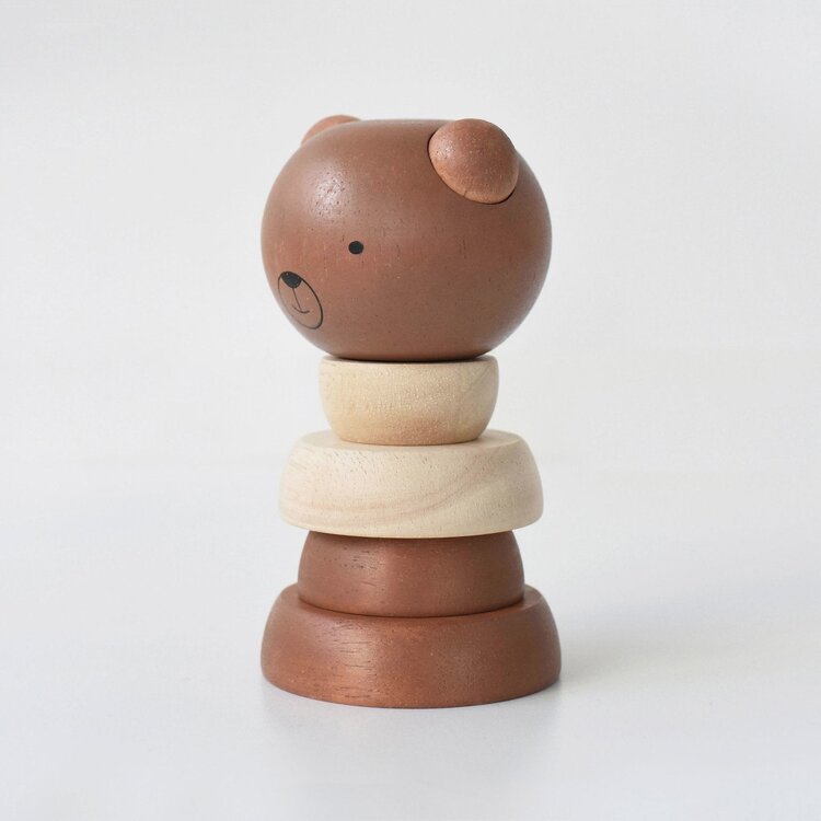 Wee Gallery Wood Stacker - BEAR