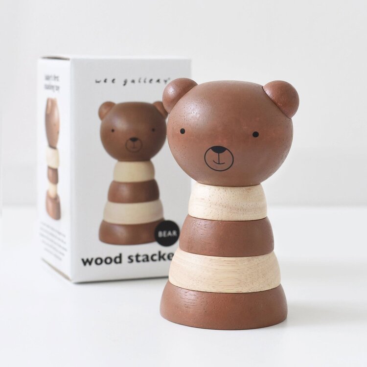 Wee Gallery Wood Stacker - BEAR