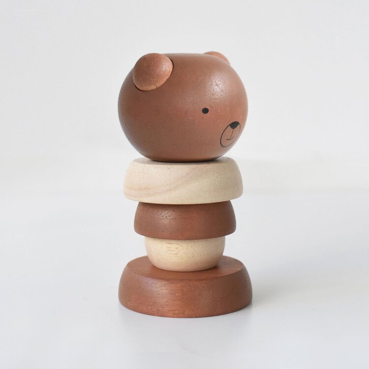 Wee Gallery Wood Stacker - BEAR
