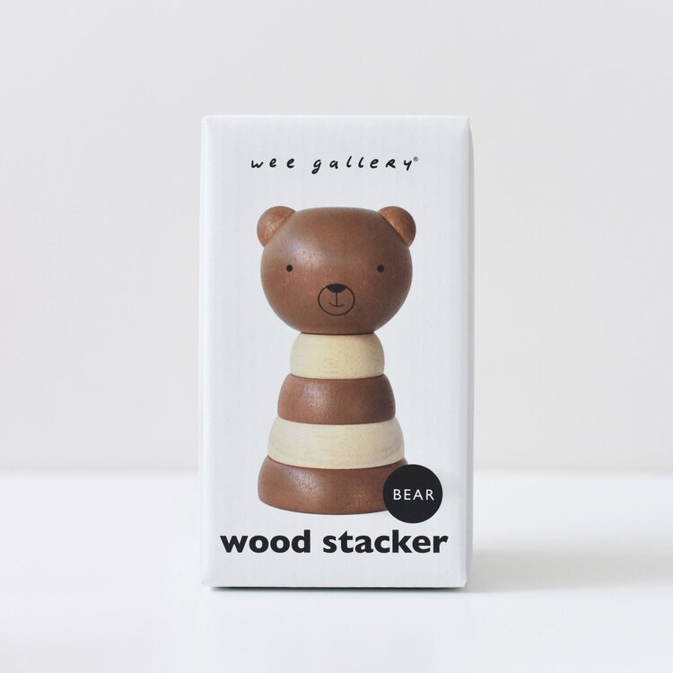 Wee Gallery Wood Stacker - BEAR