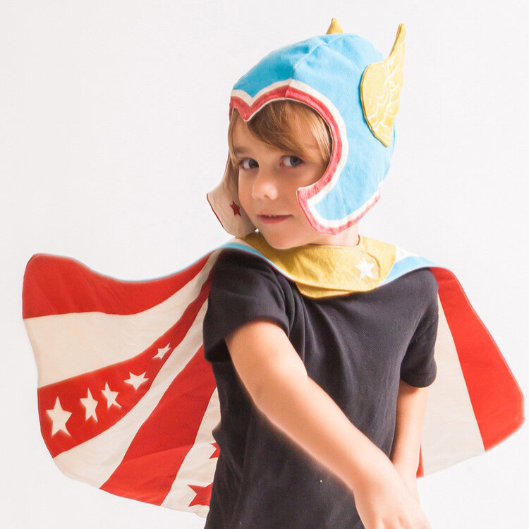 Lovelane Reversible Hero Cape - BLUE