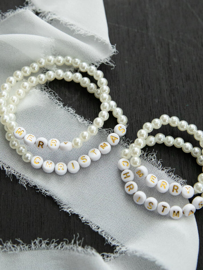 Jewelry Made By Me DIY Bead Kit Jar OPTIMIST White Alphabet Beads Hearts  HOPE