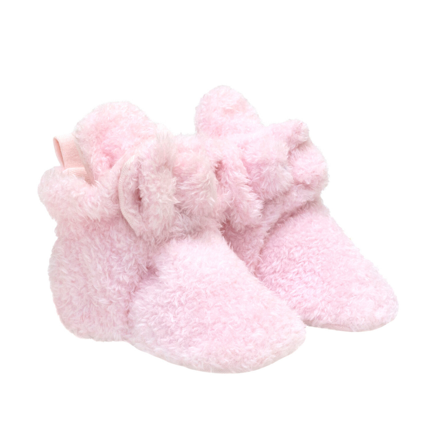 Robeez Baby Snap Booties Plush Bow - PINK - Yellow Turtle