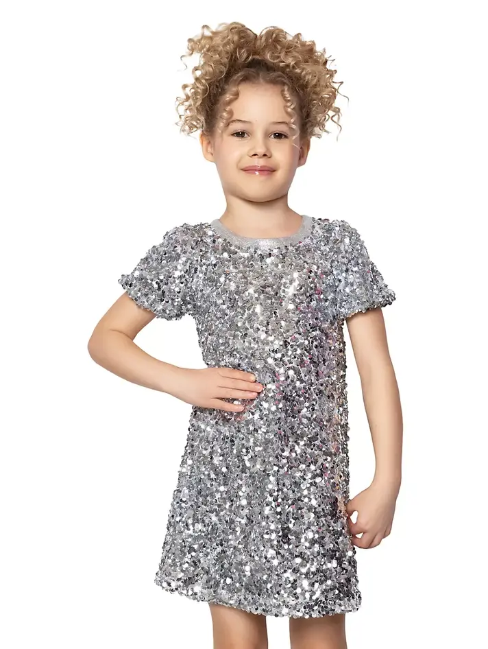 Sequined dress - Gold-coloured/Frozen - Kids | H&M IN