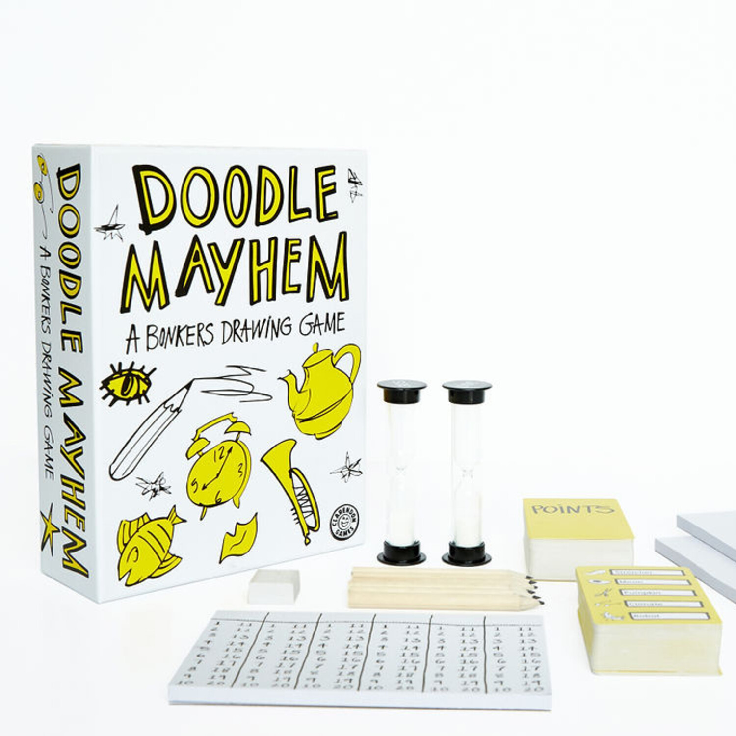  Doodle Mayhem: A Hilarous and Frantically Fast Drawing Game -  Party Game - Family Games for Adults, Teens, Kids : Toys & Games