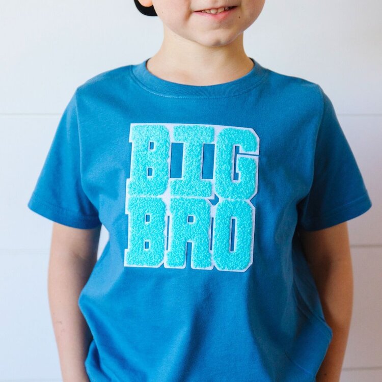 Sweet Wink Kids Big Bro Patch S/S T-Shirt - BLUE
