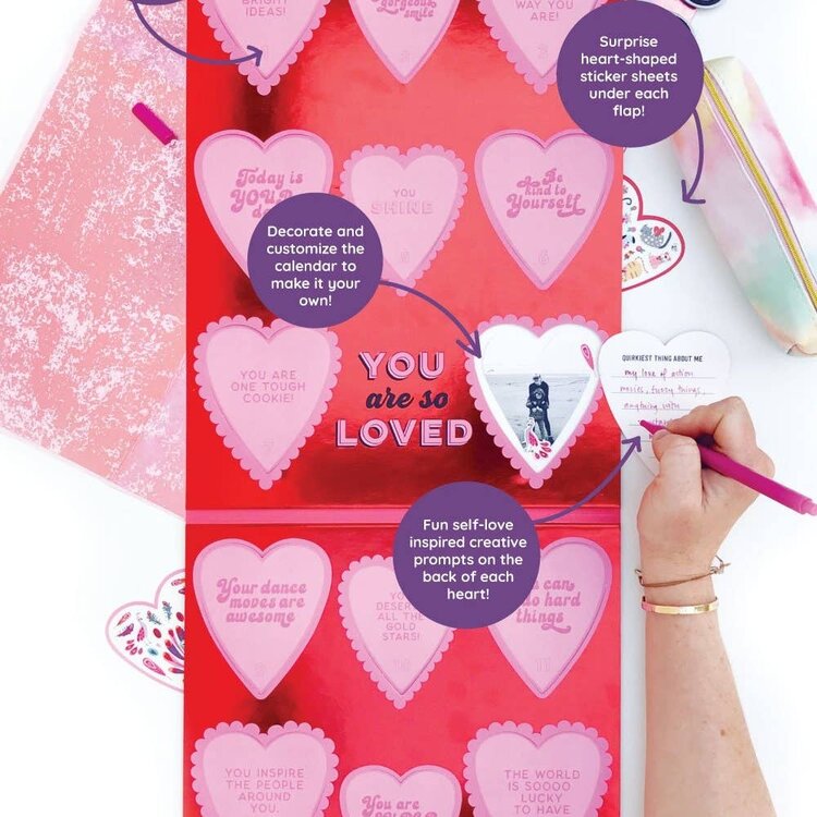 Pipsticks 14 Days Sticker Countdown - LOTS OF LOVE