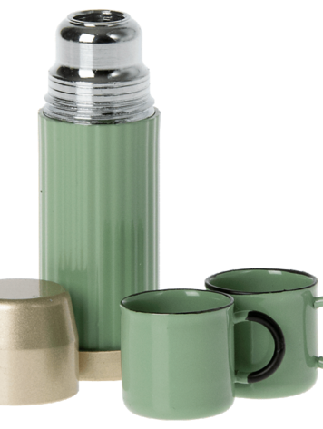 Maileg Maileg Thermos & Cups, Mouse - MINT