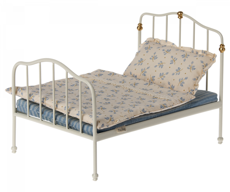 Maileg Maileg Bed, Parent Mouse - OFF WHITE