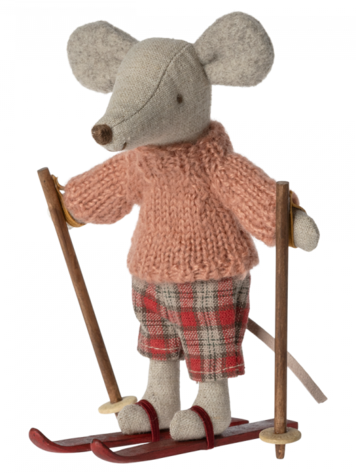Maileg Maileg Winter Mouse W/Ski Set, Big Sister