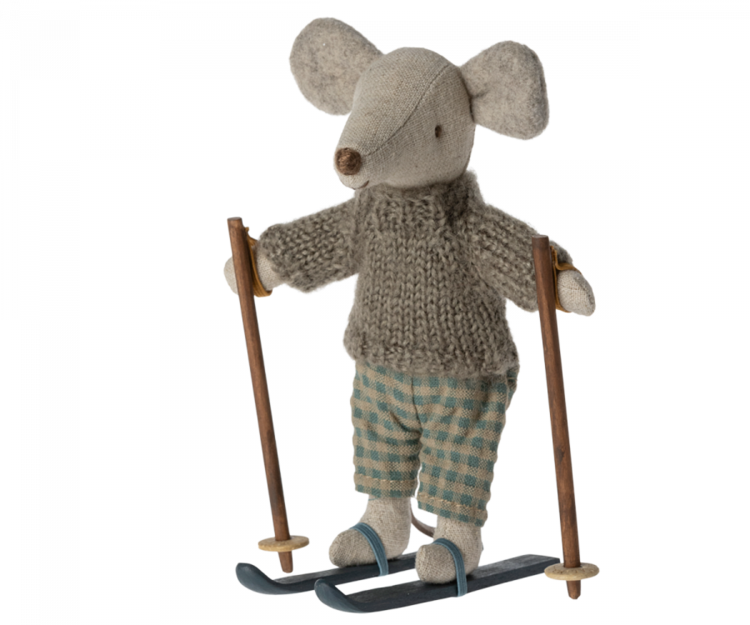 Maileg Maileg Winter Mouse with Ski Set, Big Brother