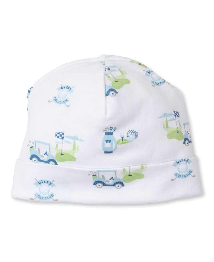 Kissy Kissy Kissy Kissy Baby Golf Printed Hat - BLUE - Size: BS (0-6 Mo)