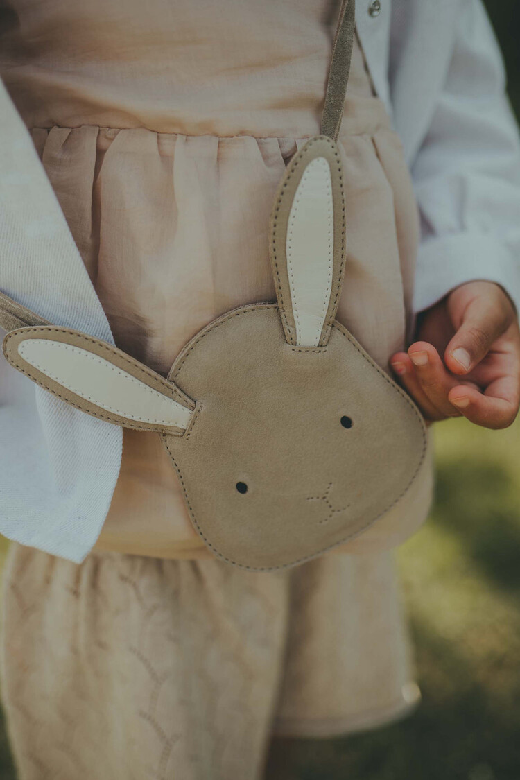 Donsje Donsje Britta Purse Bunny - TAUPE NUBUCK