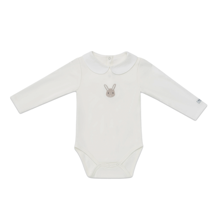 Donsje Donsje Baby Davo Bodysuit Bunny - WHITE