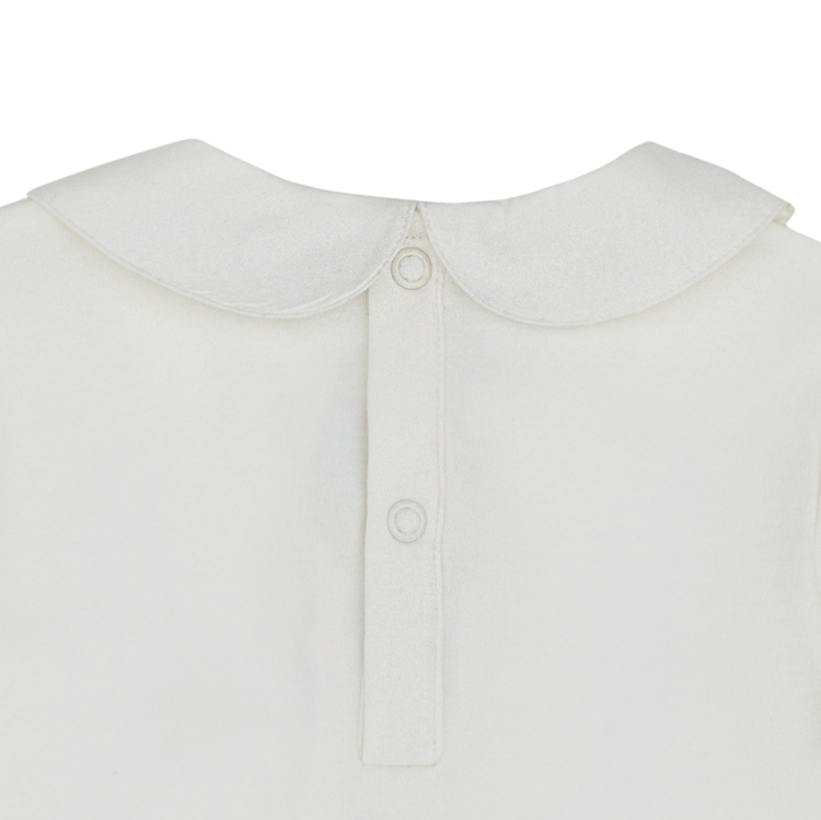 Donsje Donsje Baby Davo Bodysuit Bear - WHITE