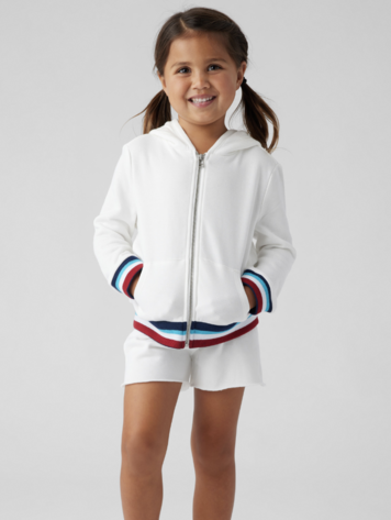 Sol Angeles Sol Angeles Jr Flag Zip Hoodie - WHT