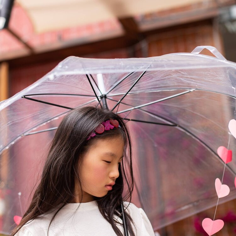 Lilies & Roses NY Lilies & Roses NY Glitter Headband - XOXO RED/PINK