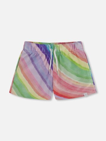Deux par Deux Deux Par Deux Kids Terry Short - RNBW STRIPE
