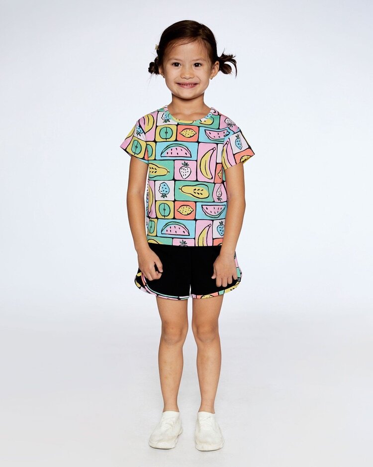 Deux par Deux Deux Par Deux Kids Jersey Top - FRUITS SQUARE