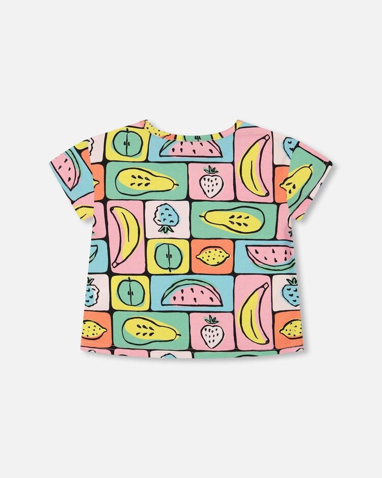 Deux par Deux Deux Par Deux Kids Jersey Top - FRUITS SQUARE