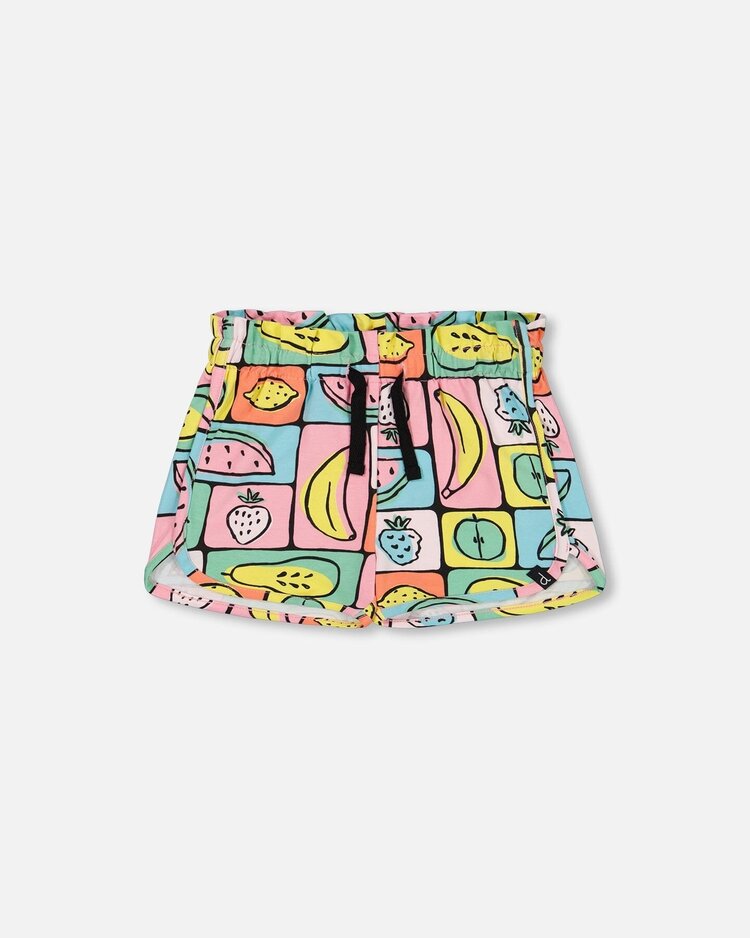 Deux par Deux Deux Par Deux Kids Jersey Short - FRUITS SQUARE