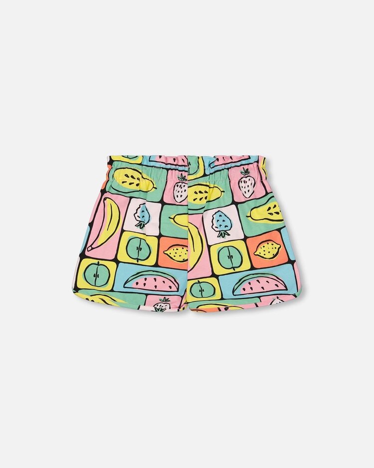 Deux par Deux Deux Par Deux Kids Jersey Short - FRUITS SQUARE