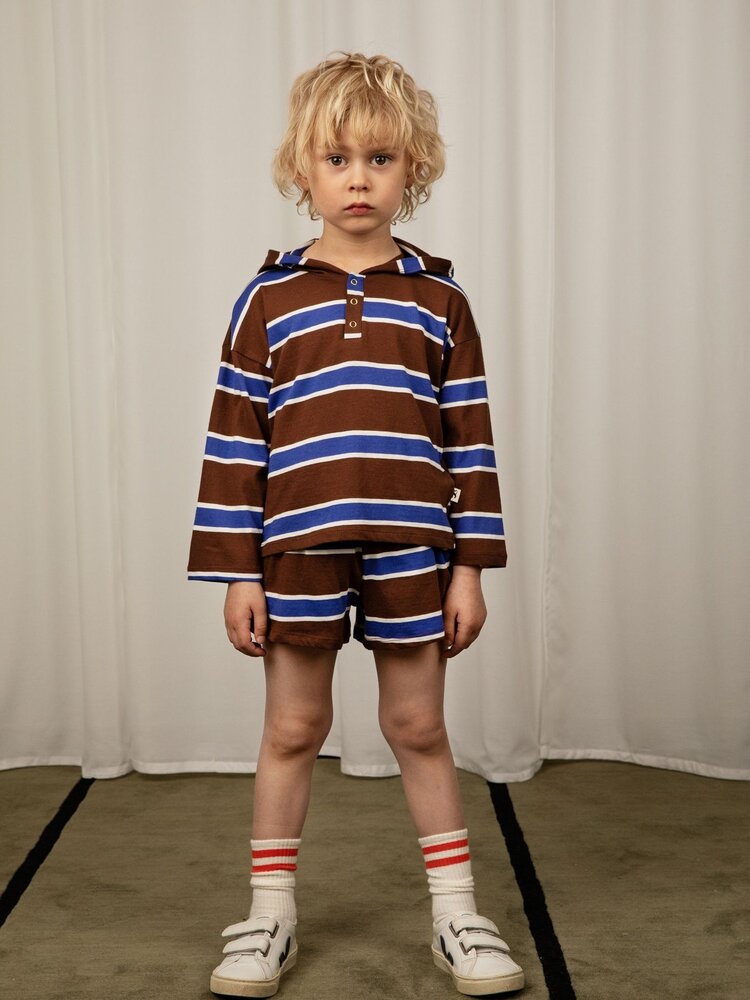 Mini Rodini Mini Rodini Kids Stripe Shorts - BROWN