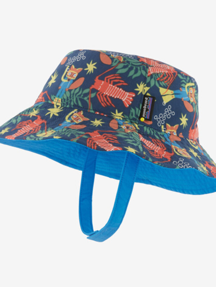 Patagonia Baby Sun Bucket Hat - Yellow Turtle